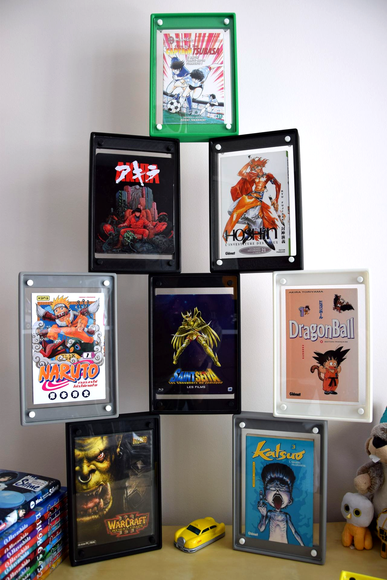 Boîtier / Boîte / Présentoir / Box Horiden avec plaques acrylique pour la protection / conservation / exposition / décoration de manga / livre / DVD / Bluray / Blu-ray / Jeux-vidéo / Jeu-vidéo / Playstation / Xbox / Nintendo / Sega