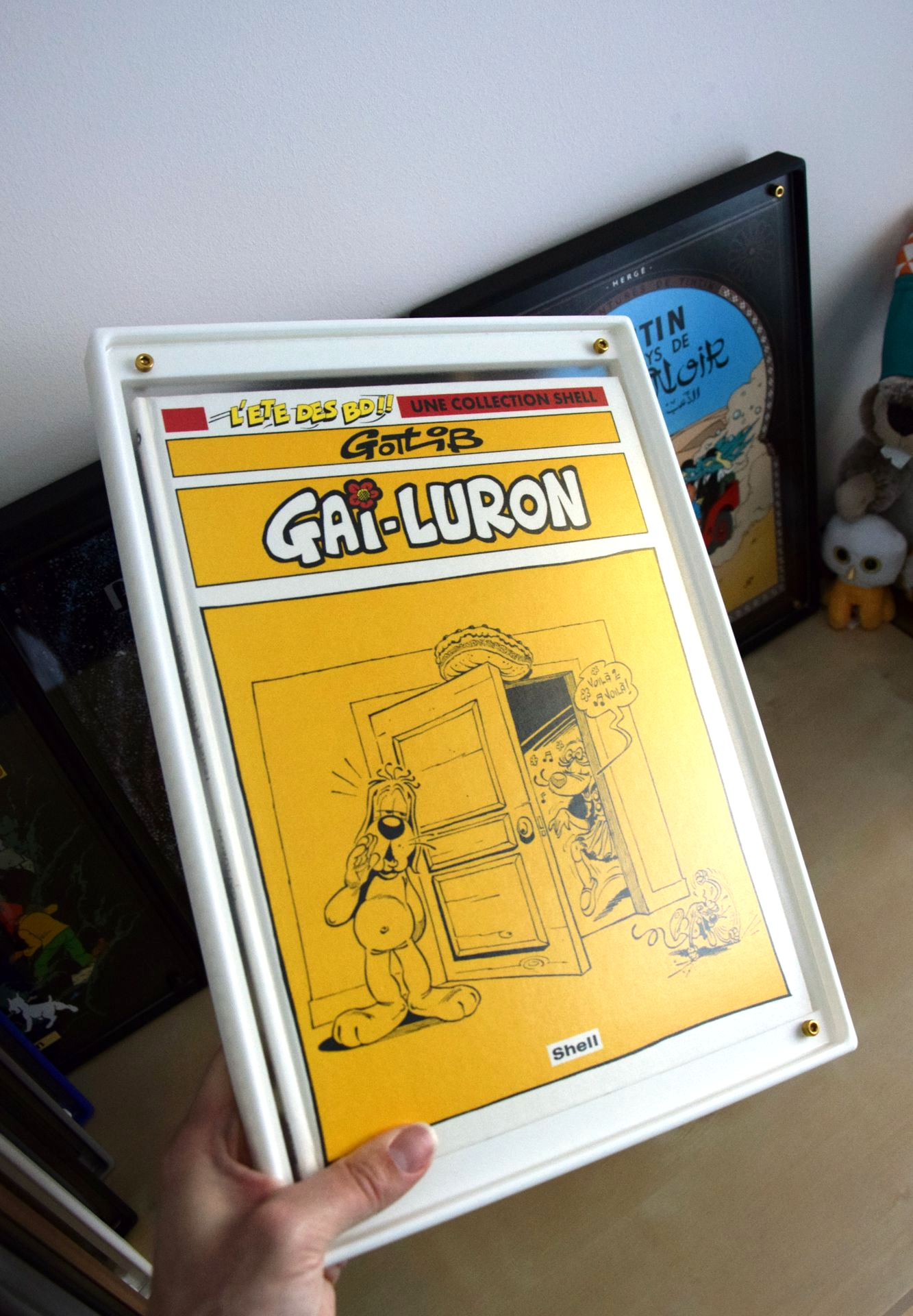 Boîtier / Boîte / Présentoir  avec plaques acrylique pour la protection / conservation / exposition / décoration de BD, Bande Dessinée