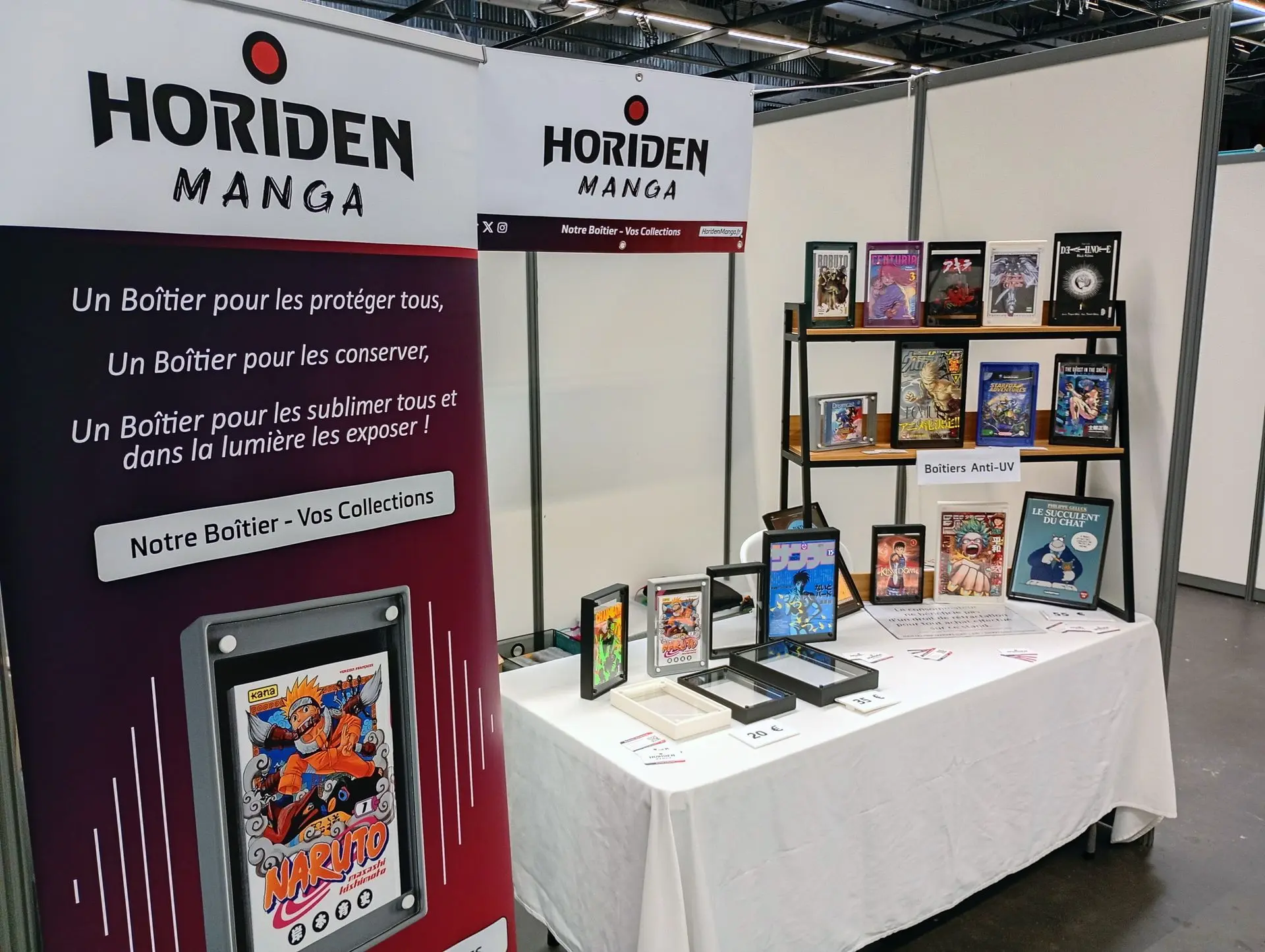 Stand Horiden Manga au festival Animasia 2026 à Bordeaux.